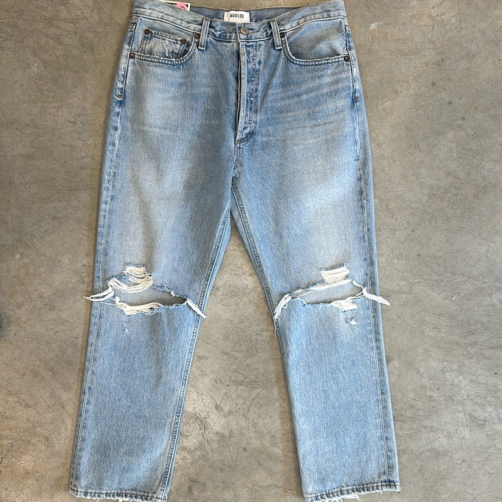 Agolde Riley High Rise Straight Crop Size 30